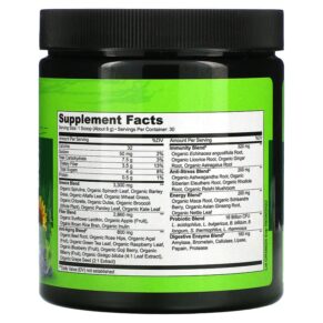 Thực phẩm bổ sung NATURELO Raw Greens Whole Food Powder Unsweetened 8.5 oz (240 g) 628110628343