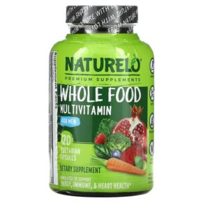 Thực phẩm chức năng NATURELO Whole Food Multivitamin for Men 120 Vegetarian Capsules 628110628084