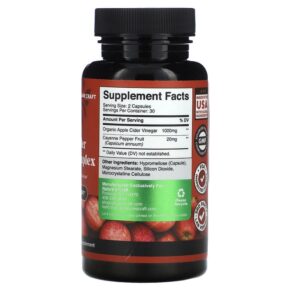 Thực phẩm bổ sung Natures Craft Apple Cider Vinegar Complex 60 Capsules 806808278890
