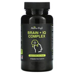 Thực phẩm chức năng Natures Craft Brain + IQ Complex 30 Capsules 850019770193