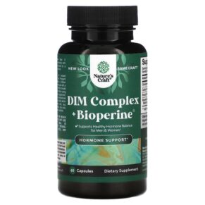 Thực phẩm chức năng Natures Craft DIM Complex + Bioperine 60 Capsules 793597659903