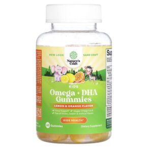 Thực phẩm chức năng Natures Craft Kids Omega + DHA Gummies Lemon & Orange 60 Gummies 793611599772