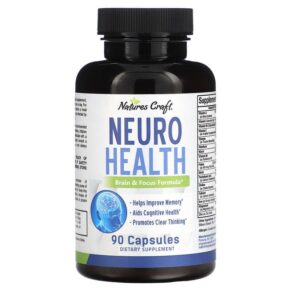 Thực phẩm chức năng Natures Craft Neuro Health 90 Capsules 793579822967