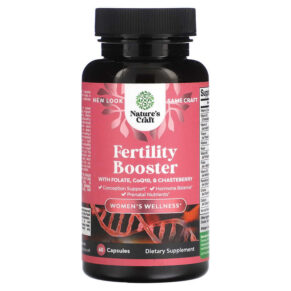 Thực phẩm chức năng Natures Craft Women's Wellness Fertility Booster with Folate CoQ10 & Chasteberry 60 Capsules 850034386102