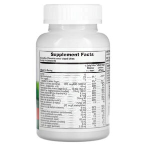 Thực phẩm bổ sung NaturesPlus Animal Parade Children's Chewable Multivitamin Supplement Cherry 90 Animal-Shaped Tablets 097467299702