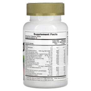Thực phẩm bổ sung NaturesPlus Animal Parade Gold Children's Chewable Multivitamin Supplement Cherry 60 Animal-Shaped Tablets 097467299313