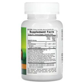 Thực phẩm bổ sung NaturesPlus Animal Parade Kid Greenz Children's Chewable Green Food Supplement Tropical Fruit 90 Animal-Shaped Tablets 097467299689