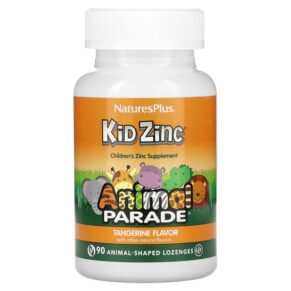 Thực phẩm chức năng NaturesPlus Animal Parade Kid Zinc Lozenges Tangerine 90 Animal-Shaped Lozenges 097467299641