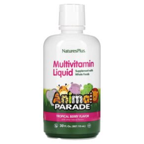 Thực phẩm chức năng NaturesPlus Animal Parade Multivitamin Liquid Tropical Berry 30 fl oz (887.1 ml) 097467299511