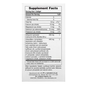 NaturesPlus Beyond CoQ10 60 Softgels 3 Thực phẩm bổ sung NaturesPlus Beyond CoQ10 60 Softgels 097467495678