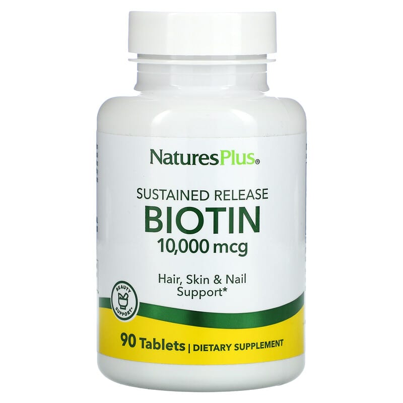 NaturesPlus Biotin Sustained Release 10.000 mcg 90 Tablets 8 Thực phẩm chức năng NaturesPlus Biotin Sustained Release 10.000 mcg 90 Tablets 097467017931