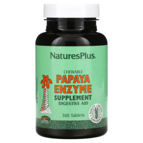 Thực phẩm chức năng NaturesPlus Chewable Papaya Enzyme Supplement 360 Tablets 097467044623