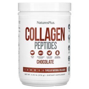 Thực phẩm chức năng NaturesPlus Collagen Peptides Chocolate 0.83 lb (378 g) 097467459670
