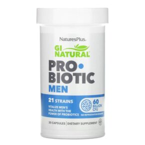 Thực phẩm chức năng NaturesPlus GI Natural Probiotic Men 60 Billion CFU 30 Capsules 097467439047
