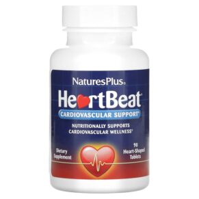 Thực phẩm chức năng NaturesPlus HeartBeat Cardiovascular Support 90 Heart-Shaped Tablets 097467474215