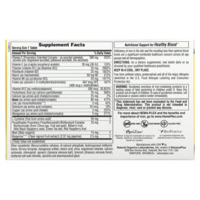 Thực phẩm bổ sung NaturesPlus Hema-Plex 30 Slow-Release Tablets 097467037700