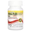 Thực phẩm chức năng NaturesPlus Hema-Plex Iron with Essential Nutrients for Healthy Red Blood Cells 30 Slow Release Tablets 097467037601