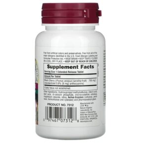 Thực phẩm bổ sung NaturesPlus Herbal Actives Black Cherry 750 mg 30 Tablets 097467073128