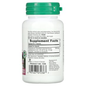 Thực phẩm bổ sung NaturesPlus Herbal Actives Passion Flower 250 mg 60 Vegetarian Capsules 097467072367