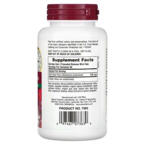 Thực phẩm bổ sung NaturesPlus Herbal Actives Red Yeast Rice 300 mg 120 Mini-Tabs 097467073630