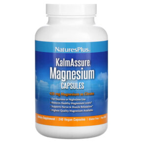 Thực phẩm chức năng NaturesPlus KalmAssure Magnesium 105 mg 240 Vegan Capsules 097467336032