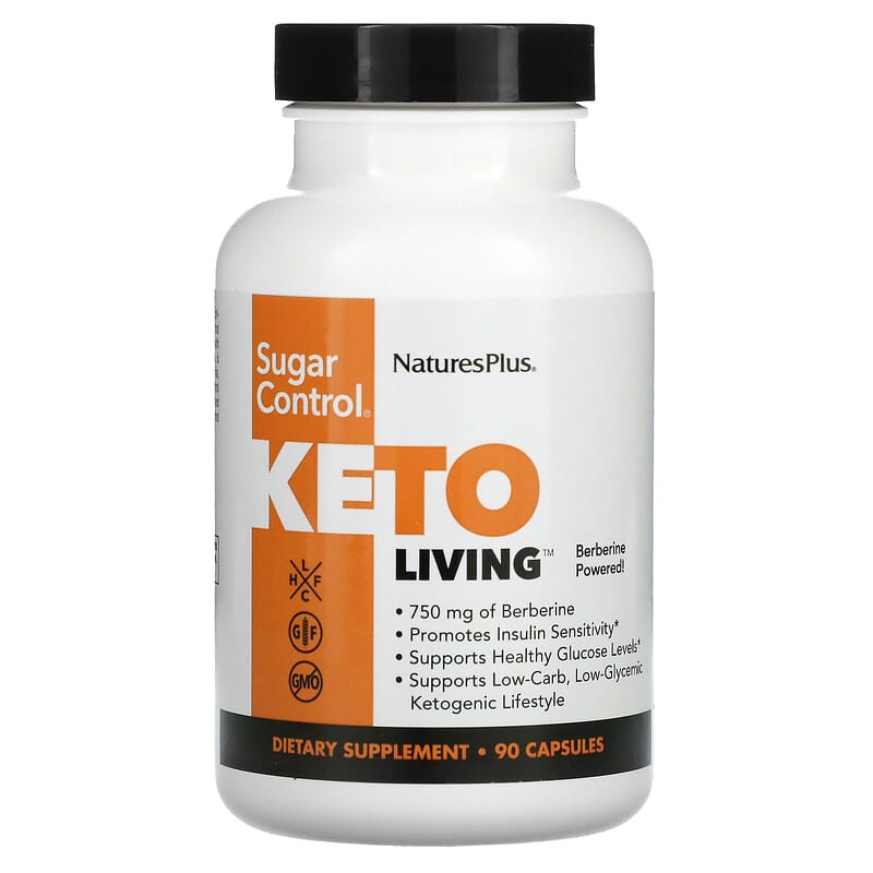 NaturesPlus Keto Living Sugar Control 90 Capsules 8 Thực phẩm chức năng NaturesPlus Keto Living Sugar Control 90 Capsules 097467820043