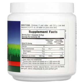 Thực phẩm bổ sung NaturesPlus Mag Kidz Animal Parade Children's Magnesium Powder Supplement Cherry 0.38 lb (171 g) 097467299436
