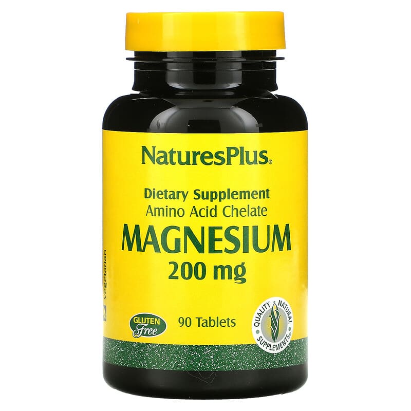 NaturesPlus Magnesium 200 mg 90 Tablets 8 Thực phẩm chức năng NaturesPlus Magnesium 200 mg 90 Tablets 097467033504