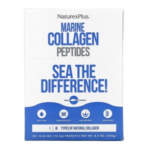 Thực phẩm chức năng NaturesPlus Marine Collagen Peptides 20 Stick Packets 0.43 oz (12.2 g) Each 097467959682