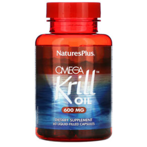 Thực phẩm chức năng NaturesPlus Omega Krill Oil 600 mg 60 Liquid-Filled Capsules 097467039728