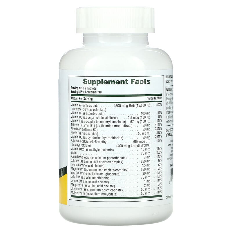 NaturesPlus Power Teen 180 Tablets 2 Thực phẩm bổ sung NaturesPlus Power Teen 180 Tablets 097467299924