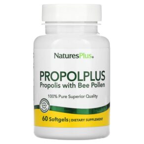 Thực phẩm chức năng NaturesPlus Propolplus Propolis withBee Pollen 60 Softgels 097467037878