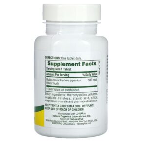 Thực phẩm bổ sung NaturesPlus Rutin 500 mg 60 Tablets 097467025509