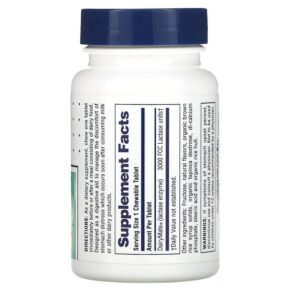 Thực phẩm bổ sung NaturesPlus Say Yes to Dairy Digestive Aid For Dairy Food 50 Chewable Tablets 097467044401