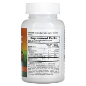 Thực phẩm bổ sung NaturesPlus Source of Life Animal Parade Vitamin C  Orange Juice 90 Animal-Shaped Tablets 097467299986