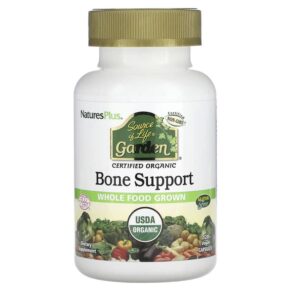 Thực phẩm chức năng NaturesPlus Source of Life Garden Organic Bone Support 120 Vegan Capsules 097467307292