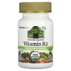 Thực phẩm chức năng NaturesPlus Source of Life Garden Organic Vitamin K2 60 Vegan Caps 097467307377