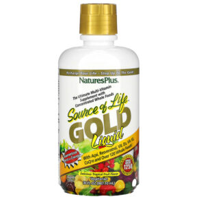 Thực phẩm chức năng NaturesPlus Source of Life Gold Liquid Tropical Fruit 30 fl oz (887.10 ml) 097467307018