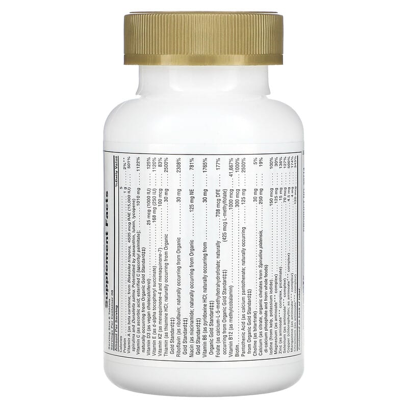 NaturesPlus Source of Life Gold Mini-Tabs The Ultimate Multi-Vitamin Supplement with Concentrated Whole Foods 180 Tablets 2 Thực phẩm bổ sung NaturesPlus Source of Life Gold Mini-Tabs The Ultimate Multi-Vitamin Supplement with Concentrated Whole Foods 180 Tablets 097467307148