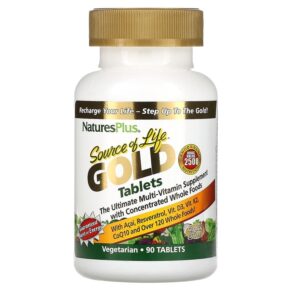 Thực phẩm chức năng NaturesPlus Source of Life Gold The Ultimate Multi-Vitamin Supplement 90 Tablets 097467307117