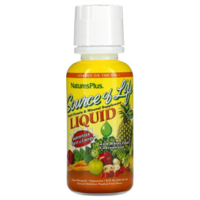 Thực phẩm chức năng NaturesPlus Source Of Life Multi-Vitamin & Mineral Supplement Liquid Tropical Fruit 8 fl oz (236.56 ml) 097467306059