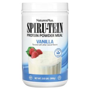 Thực phẩm chức năng NaturesPlus Spiru-Tein High Protein Energy Meal Vanilla 2.12 lbs (960 g) 097467045811