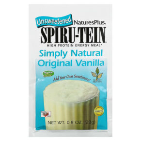 Thực phẩm bổ sung NaturesPlus Spiru-Tein High Protein Energy Meal Vanilla 8 Packets 0.8 oz (23 g) Each 097467958814