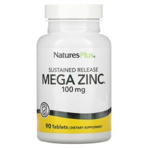 Thực phẩm chức năng NaturesPlus Sustained Release Mega Zinc 100 mg 90 Tablets 097467036604