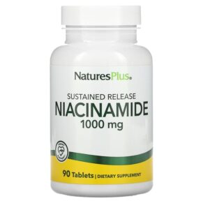 Thực phẩm chức năng NaturesPlus Sustained Release Niacinamide 1000 mg 90 Tablets 097467019300