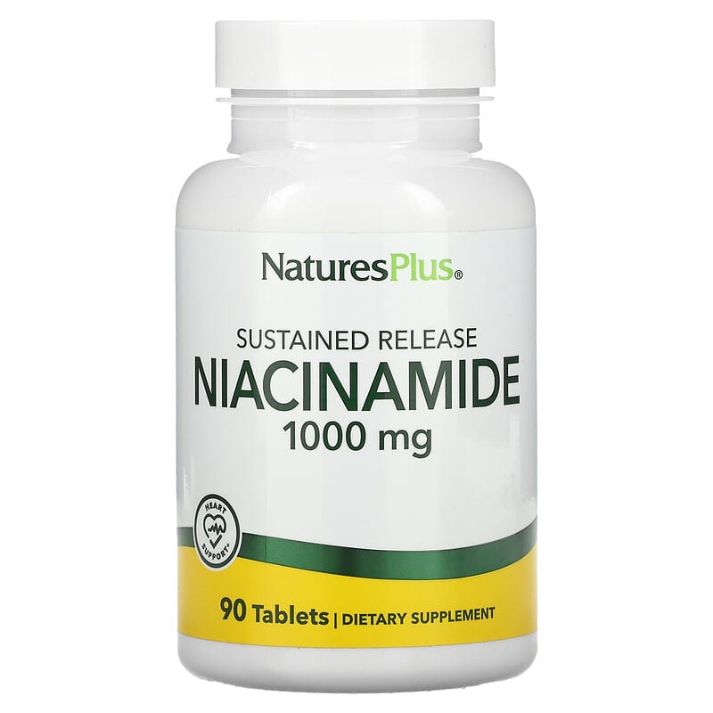 NaturesPlus Sustained Release Niacinamide 1000 mg 90 Tablets 8 Thực phẩm chức năng NaturesPlus Sustained Release Niacinamide 1000 mg 90 Tablets 097467019300