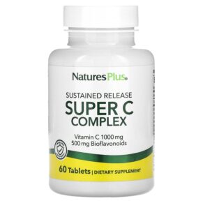 Thực phẩm chức năng NaturesPlus Sustained Release Super C Complex 60 Tablets 097467024793