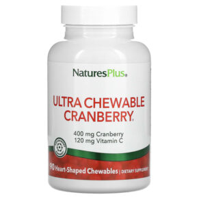 Thực phẩm chức năng NaturesPlus Ultra Chewable Cranberry 90 Heart-Shaped Chewables 097467039568