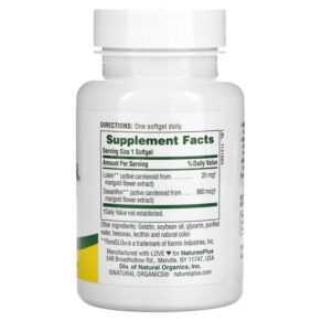 Thực phẩm bổ sung NaturesPlus Ultra Lutein with Zeaxanthin 20 mg 60 Softgels 097467492653
