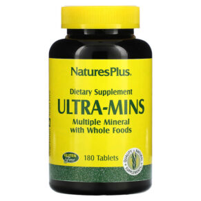 Thực phẩm chức năng NaturesPlus Ultra-Mins Multiple Mineral with Whole Foods 180 Tablets 097467033016